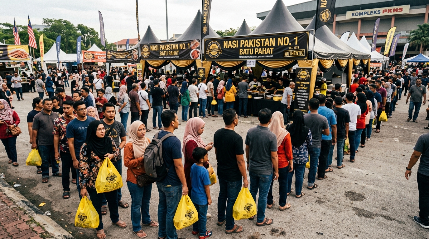 Barisan Ribuan Pelanggan di Kompleks PKNS Shah Alam
